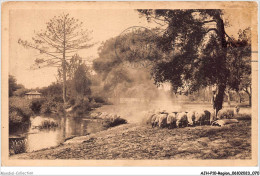 AJHP10-REGION-0837 - LES LANDES DE LA GASCOGNE - Départ Du Troupeau Vers La Forêt - Aquitaine