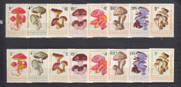 Bulgaria 1961 - Mushrooms, Mi-Nr. 1263/70+1271/78, MNH** - Ungebraucht