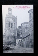 Cp, Espagne, Extremadura,monaterio De Guadalupe, Angulo Entre La Torre De Las Campanas...., Vierge, Ed. Fototipia Thomas - Autres & Non Classés