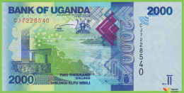 Voyo UGANDA 2000 Shillings 2019 P50e B155e CJ UNC - Ouganda