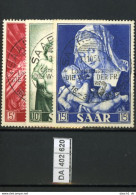 Saarland, O, 351 - 353 Mit SST - Used Stamps