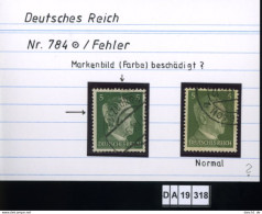 Deutsches Reich , 784 , PLF / Abart - Siehe Foto - Variétés & Curiosités