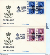 Grönland, 3 Lose U.a. 90-91 FDC  - Collections, Lots & Séries