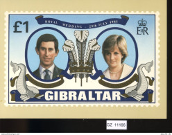 Grossbritannien, Stamp Card Set No. 1, Diana + Charles - Hochzeit 1981 - Lettres & Documents