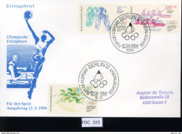 Berlin, FDC, 6 Lose U.a. 1983, Mi.-Nr. 703-706 - Autres & Non Classés