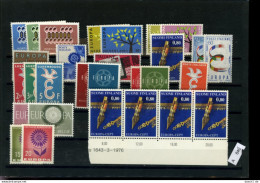 CEPT - Europa, Xx,x,o, Sammlung Auf A5-Karte - Collections