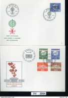 BM2064, Schweiz - Ausgaben Internationaler Organisationen, FDC, 1962, OMS, ONU - Verzamelingen
