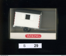 S029, 1:87, Wiking, Bauwagen, Modell 656 01 18 - Baanvoertuigen
