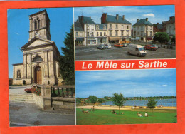 Le Mêle Sur Sarthe - Multi- Vues - (Vieilles Voitures Peugeot Renault..) - Le Mêle-sur-Sarthe