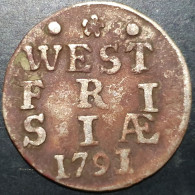 Provincial Dutch Netherlands West Friesland Frisiae 2 Stuiver 1791 Silver - Monete Provinciali