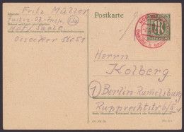 Hof: P902, O, Bedarf, Roter K2 "Gebühr Bezahlt", 7.5.46 - Lettres & Documents