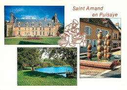  NIEVRE SAINT AMAND EN PUISAYE ME CHATEAU LA FONTAINE ET L'ETANG DE LA FORGE(scan Recto-verso) KEVREN0576 - Saint-Amand-en-Puisaye