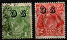 AUSTRALIE   -  Service   -   1932.   Y&T N° 56 / 57  Oblitérés - Dienstzegels