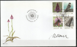 Martin Mörck. Denmark 2009. Denmark's Nature. Michel 1524 - 1527 FDC. Signed. - FDC