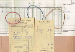 3 Alte Rechnungen Vom Hotel Porta Nigra (Trier / Mosel) Jahr 1956 - 1950 - ...