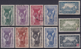 F-EX49209 SENEGAL FRANCE COLONIES 1938-40 NUDE WOMAN STAMPS LOT.  - Used Stamps