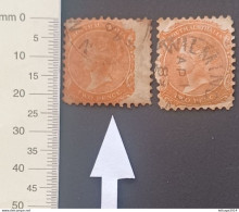 SOUTH AUSTRALIA 1868 QUEEN VICTORIA CAT GIBBONS N 157 PERF 9 VARIETY OF DRILLING, AND MEASUREMENT ERROR - Oblitérés