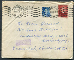 1953 Norway Stavanger Airmail Cover - Curacao Willemstad  - Storia Postale