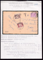 DDFF 915 -- Collection Petit Sceau De L' Etat - Carte Fantaisie TP 20 C. BLANKENBERGE 1950 - Taxée 90 C. à GOSSELIES - 1935-1949 Kleines Staatssiegel