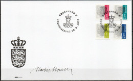 Martin Mörck. Denmark 2010. Queen Margrethe II. Michel 1561 - 1564 FDC. Signed. - FDC