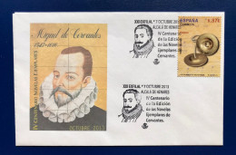 Spain España 2013, CERVANTES , XXI EXFILIA ALCALÁ DE HENARES IV Centenario Edición Novelas Ejemplares (2) - Autres & Non Classés