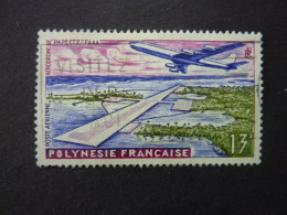 POLYNESIE FRANCAISE, Poste Aérienne, Année 1960, YT N° 5 Oblitéré (aéroport Tahiti-Faaa Et Avion) - Usados