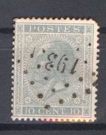 België OCB17 Gestempeld Pt193 Isque COBA €30 - 1865-1866 Profil Gauche