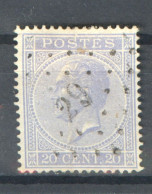 België OCB18 Gestempeld Pt29 Barvaux COBA €6 - 1865-1866 Perfil Izquierdo