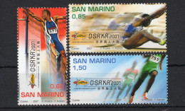 2007 SAN MARINO SET MNH ** 2142/2144 Campionato Mondiale Di Atletica Leggera Di Osaka - Nuevos