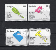 2007 SAN MARINO SET MNH ** 2138/2141 Bruno Munari - Unused Stamps