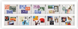 Great Britain (UK) New 2024 ,Stamp On Stamp, Lion,Queen,Butterfly,Flower,Music,Architecture, Set Of 10, MNH (**) - Ongebruikt