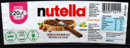 # Etichetta Nutella - Fascetta Bicchiere Da 220 G - Altri & Non Classificati