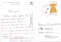 54737. Postal DALYAN, Caunos (Turquia( 2004. Vista Cuevas - Lettres & Documents