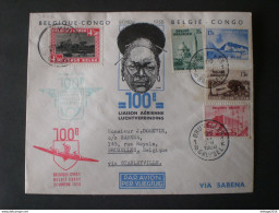 CONGO - BELGIO CONGO - BELGIE BELGIQUE COVER ENVELOPE 1938 AVION AIRMAIL STANLEYVILLE (CONGO) X BRUXELLES (BELGIO ) - Parcel Post