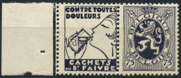 BELGIQUE - COB PU 50 - 75C LION HERALDIQUE TIMBRE PUBLICITAIRE "FAIVRE" - NEUF - Mint