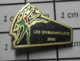 712e Pin's Pins / Beau Et Rare : SPORTS / LES DYNAMIQUES 2000 CLUB DE GYMNASTIQUE - Ginnastica