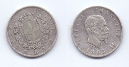 Italy 2 Lire 1863 TBN - 1861-1878 : Victor Emmanuel II.