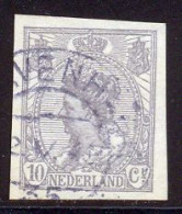 Pays-Bas 1922 Yvert 106a (o) B Oblitere(s) Non Dentelé - Gebraucht