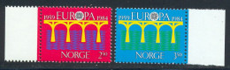 Norvege 1984 Yvert 860 / 861 ** TB Bord De Feuille - Ungebraucht