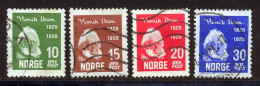 Norvege 1928 Yvert 128 / 131 (o) B Oblitere(s) - Used Stamps