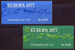 Norvege 1977 Yvert 698 / 699 ** TB Carnets - Neufs