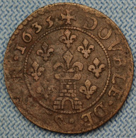 Principauté De Sedan • Double Tournois  1635 • ► R1 ◄  F.-M- De La Tour D'Aubergne •  France Monnaie Féodale • [24-585] - Andere & Zonder Classificatie