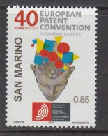 2013 San Marino European Patent Convention Complete  Set Of 1 MNH - Unused Stamps