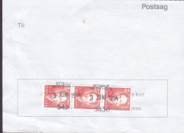 Denmark Regning Manglende Porto Bill TAXE Postage Due USA Line Cds. OTTERUP POSTKONTOR 1994 Postsag 3-Stripe (Cz. Slania - Covers & Documents