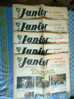 Lot De 5 REVUE JUNIOR LE JOURNAL DE TARZAN Année 1937 N° 45 - 46 - 47 - 48 - 49 - - Tarzan