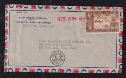 Kuba Cuba 1942 Censor Airmail Cover HABANA X NEW YORK Black PASSED U.S. CENSOR - Covers & Documents