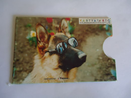 CARDBOX FOR PHONECARDS  ANIMALS DOGS - Hunde