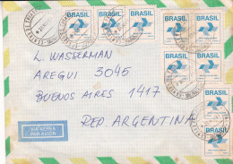 Brasil - 1991 - Airmail - Letter - Sent From Sao Paulo To Buenos Aires, Argentina- Caja 30 - Brieven En Documenten