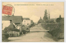 85.LA CHATAIGNERAIE.ENTREE EN VILLE PAR LA GARE - La Chataigneraie