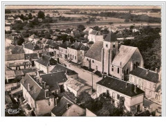 89.EGRISELLES-LE-BOCAGE.V UE AERIENNE SUR L'EGLISE.CPSM. - Egriselles Le Bocage